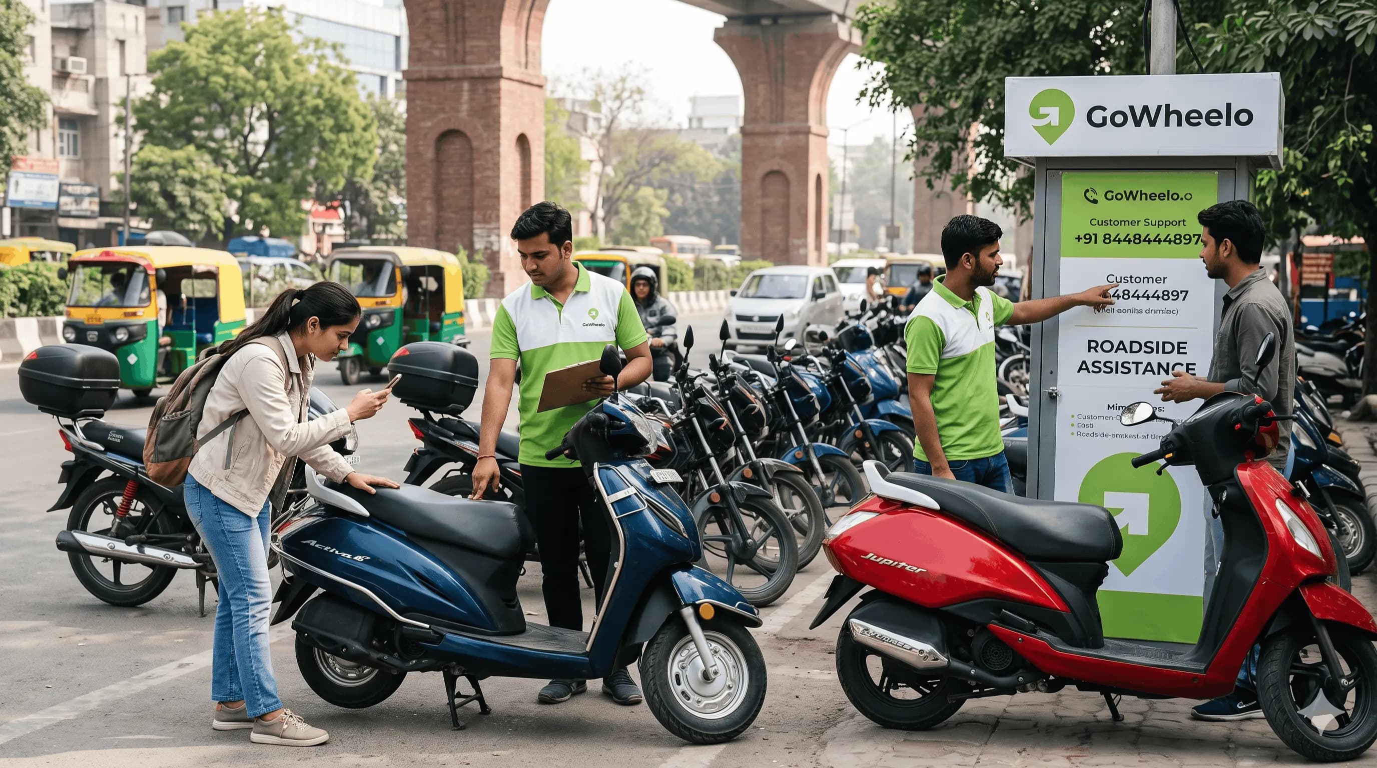 Scooty Rental in Delhi: Maintenance and Support | GoWheelo