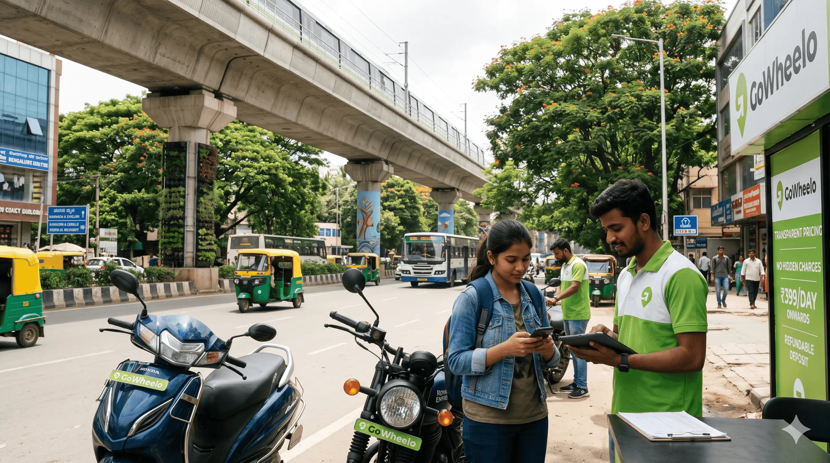 Bike Rental in Bangalore: Pricing and Deposit | GoWheelo